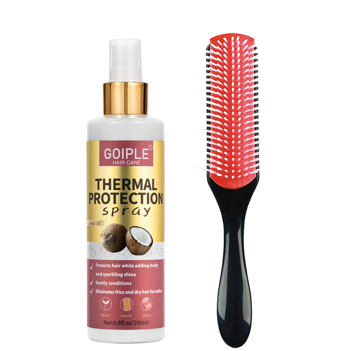 Heat Protectant Spray - Thermal Protection Spray Moisturizing Smoothing Conditioner