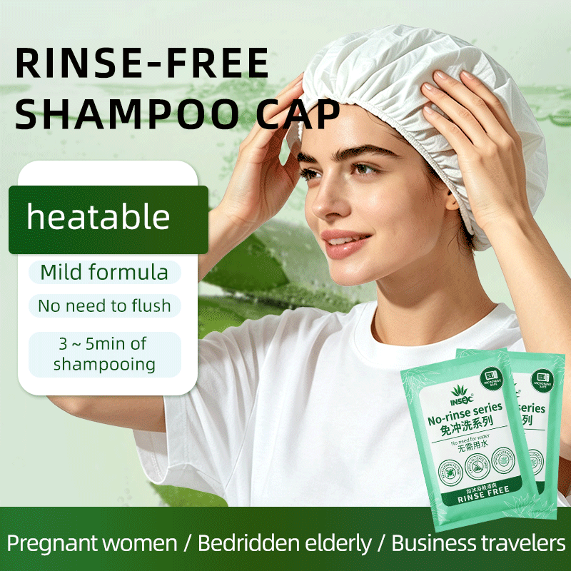 Hair Care With Aloe Vera - Waterless No Rinse Shampoo Cap Aloe