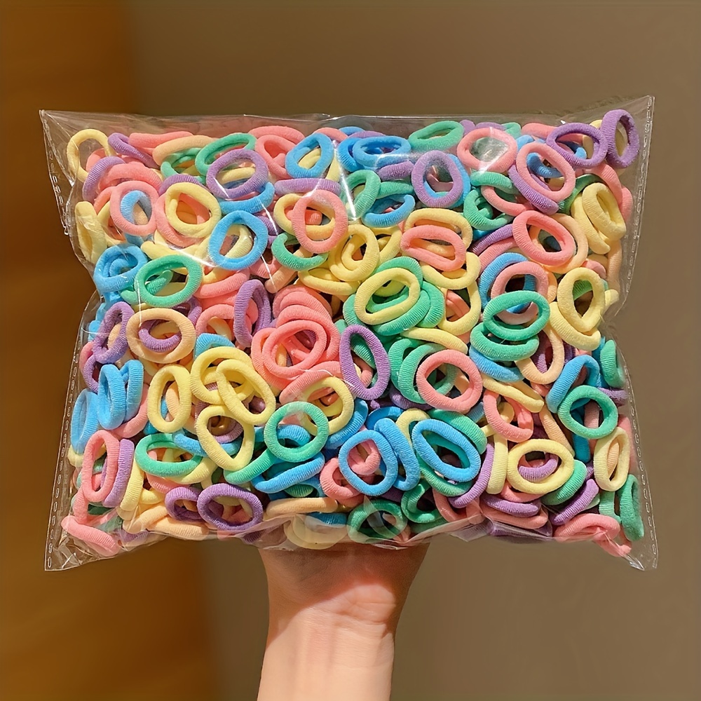 Hair Care Baby - 300/600 pure color hair tie rubber