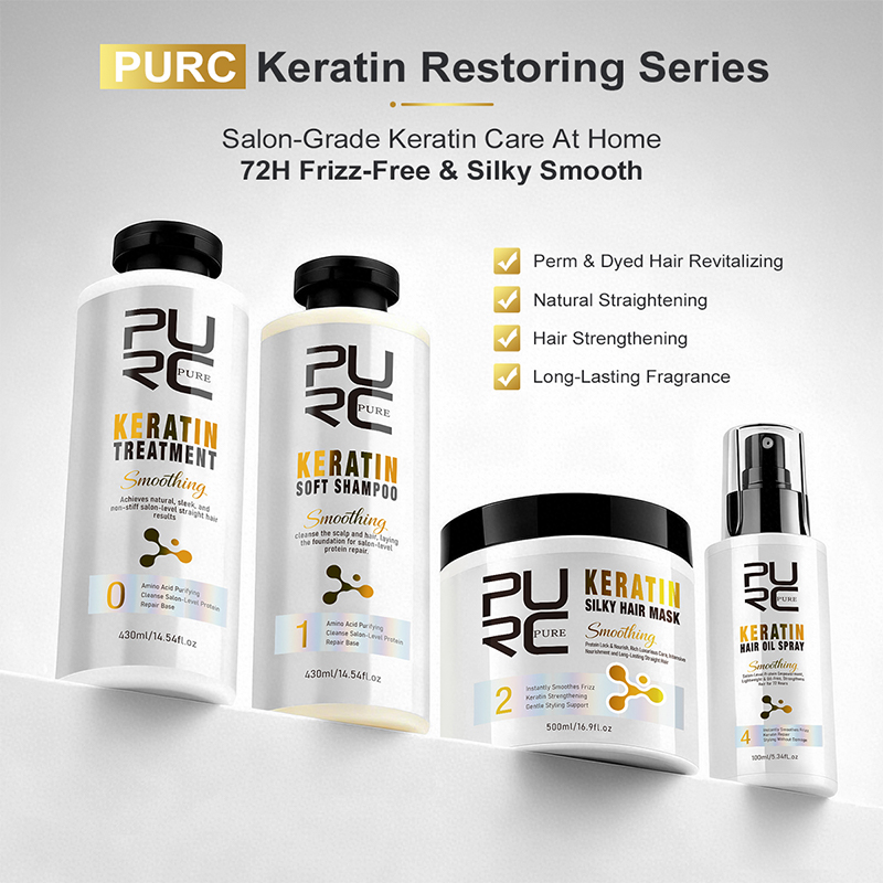 Hair Care Cream - PURC Keratin Treatment Hair Care Set