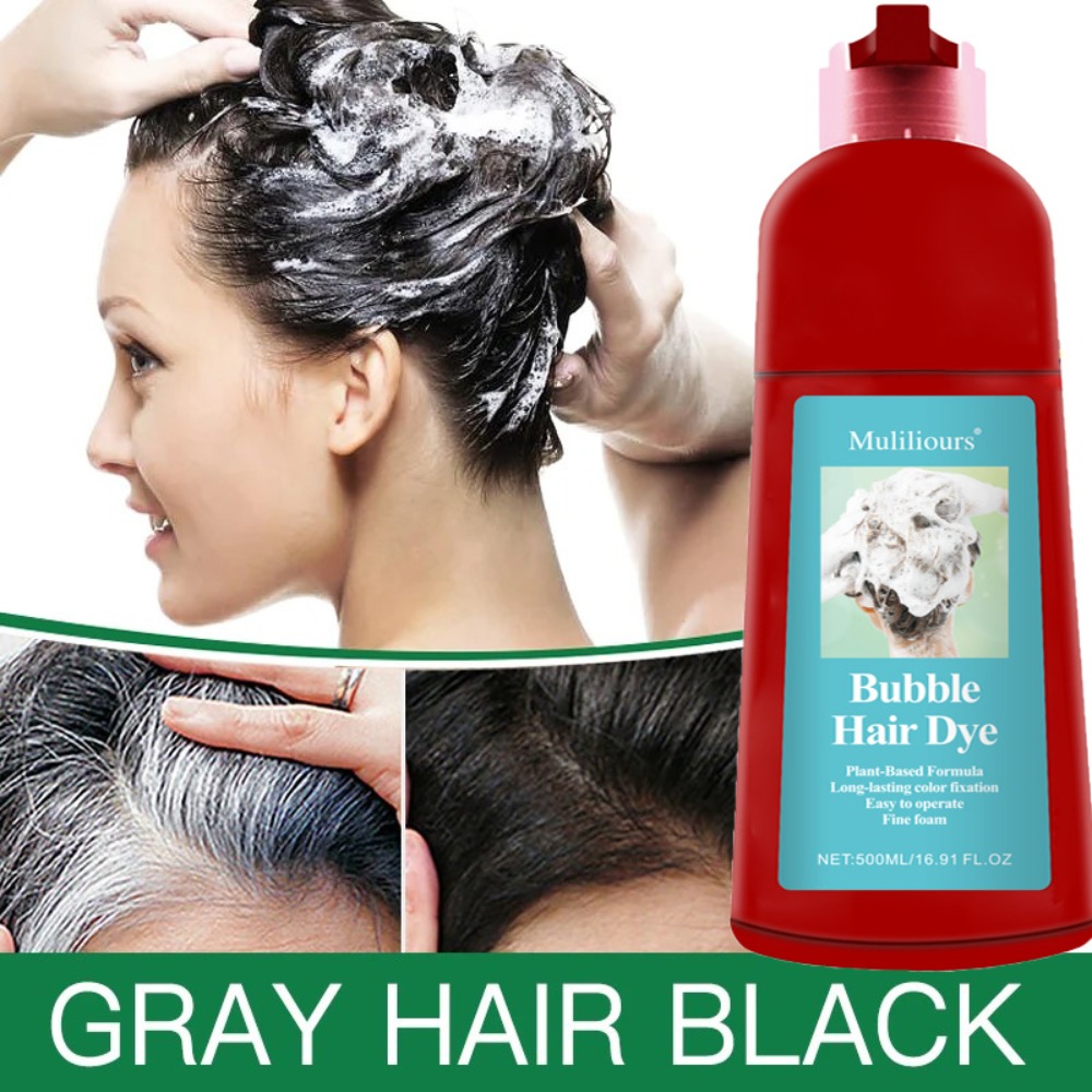 Hair Care With Aloe Vera - Bubble Hair Dye Effectively Covers Gray