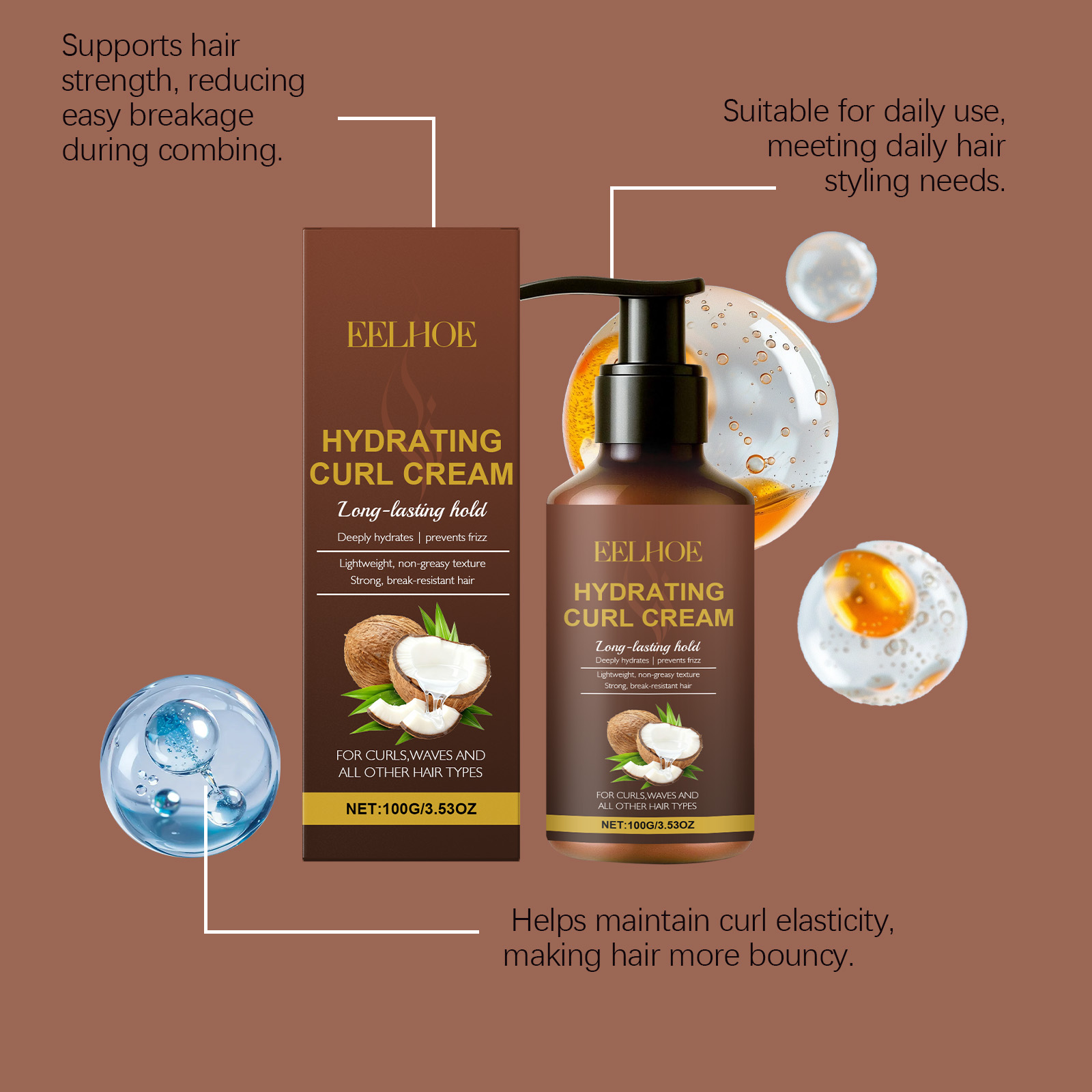 Curl Styling Cream for Wavy an - огляд і ціна Hair Care Cream