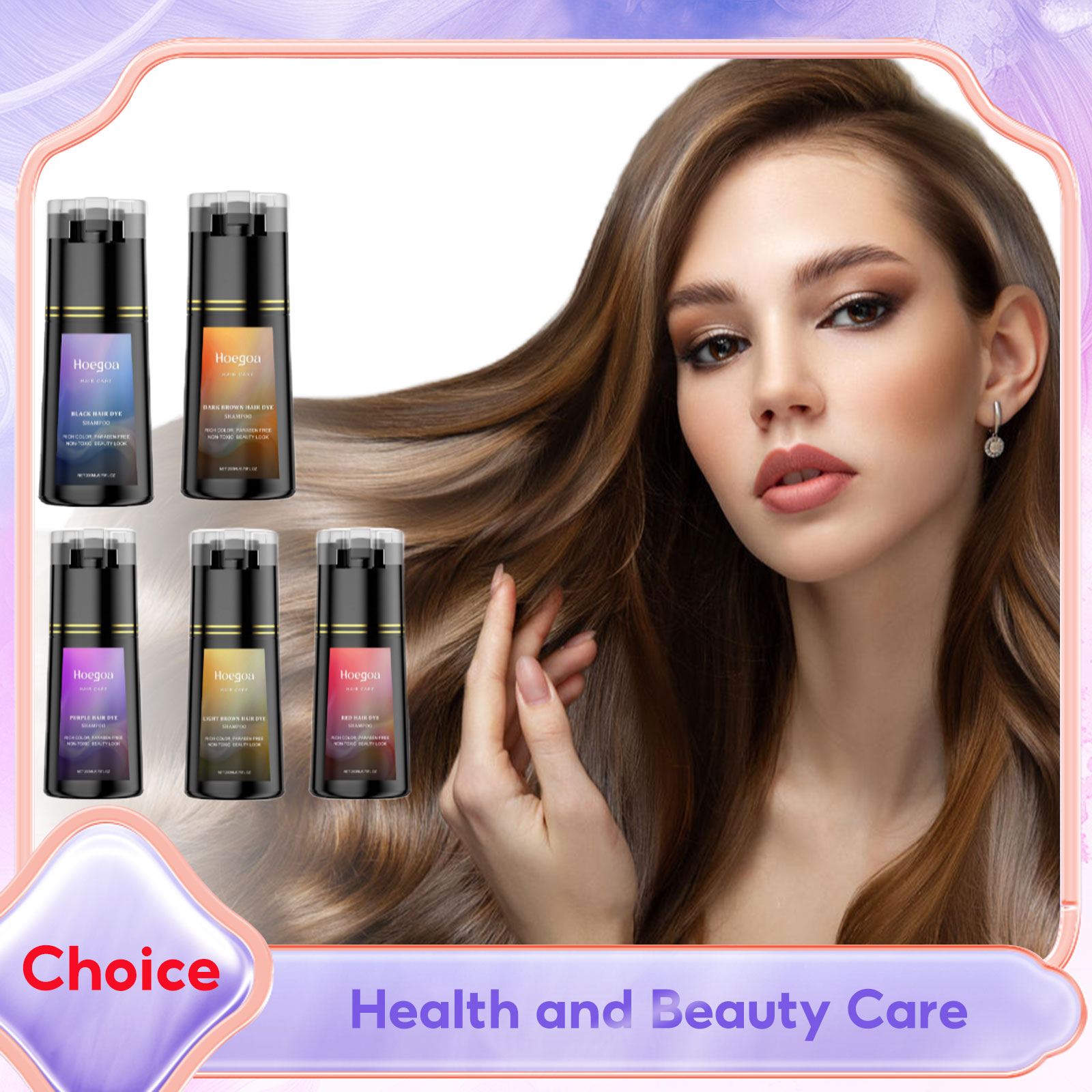 Hair Dye Shampoo for Gray Whit - огляд і ціна Hair Care Natural Ingredients