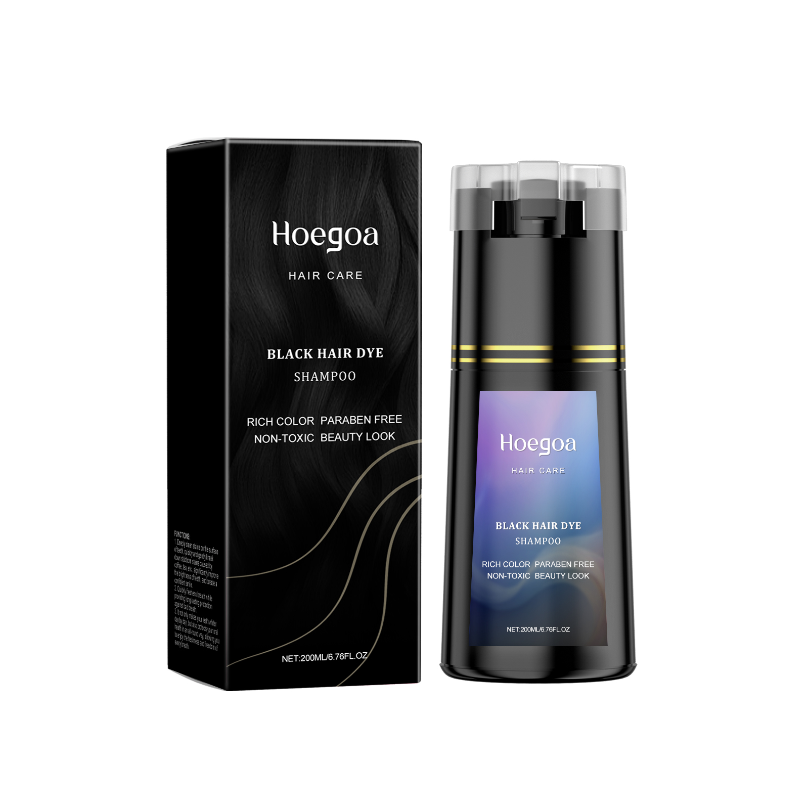 Hair Dye Shampoo for Gray Whit - огляд і ціна Hair Care Natural Ingredients