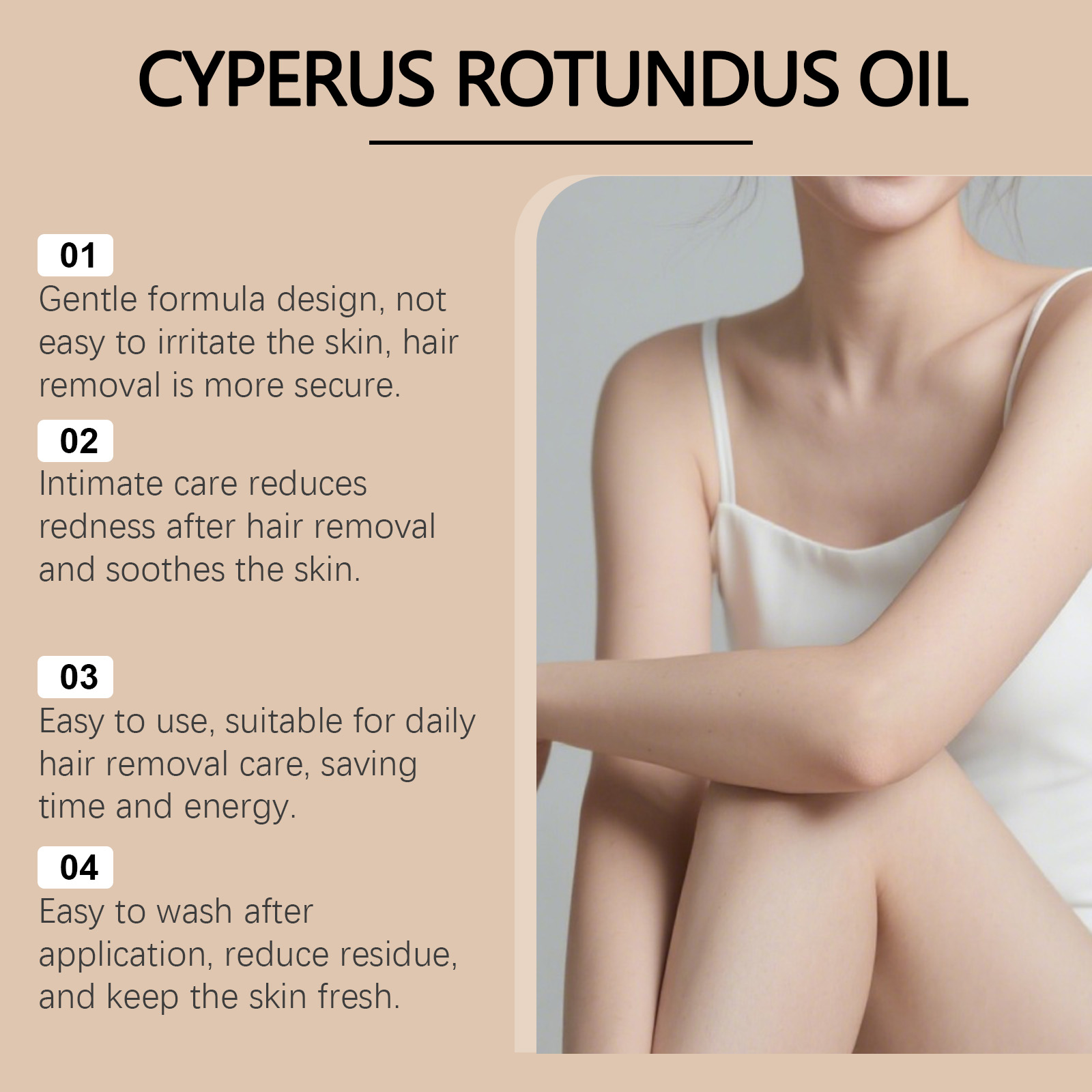 Cyperus Rotundus Oil for Hair  - огляд і ціна Hair Care Cream