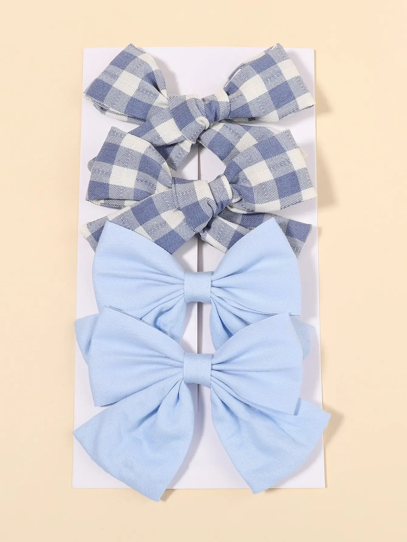 4Pcs/Set Cute Plaid Bow Hair C - огляд і ціна Hair Care Baby