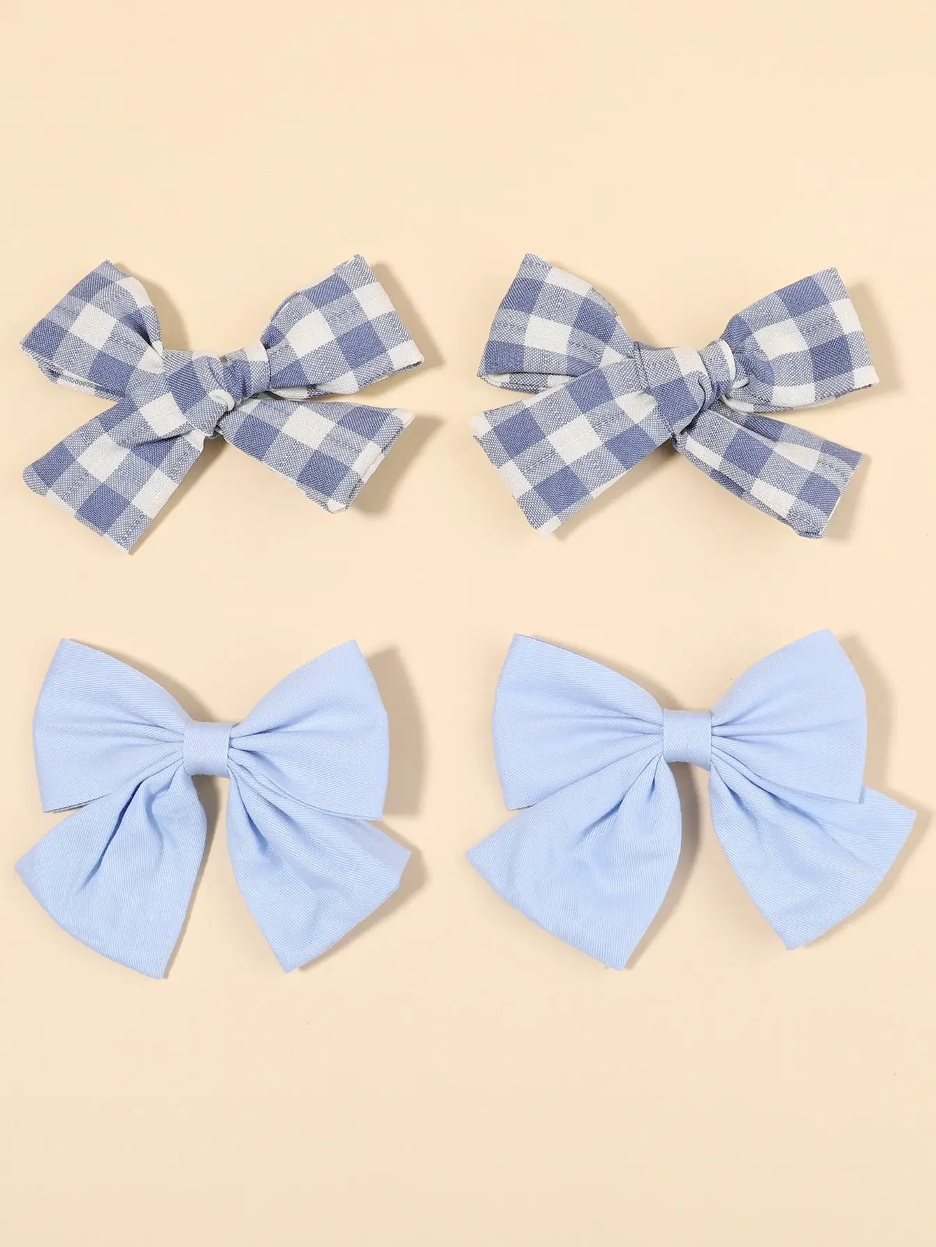 4Pcs/Set Cute Plaid Bow Hair C - огляд і ціна Hair Care Baby