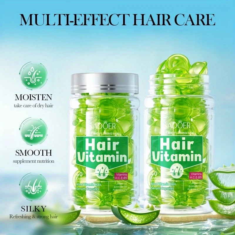 40Pcs Aloe Vera Vitamin Hair C - огляд і ціна Hair Care With Aloe Vera