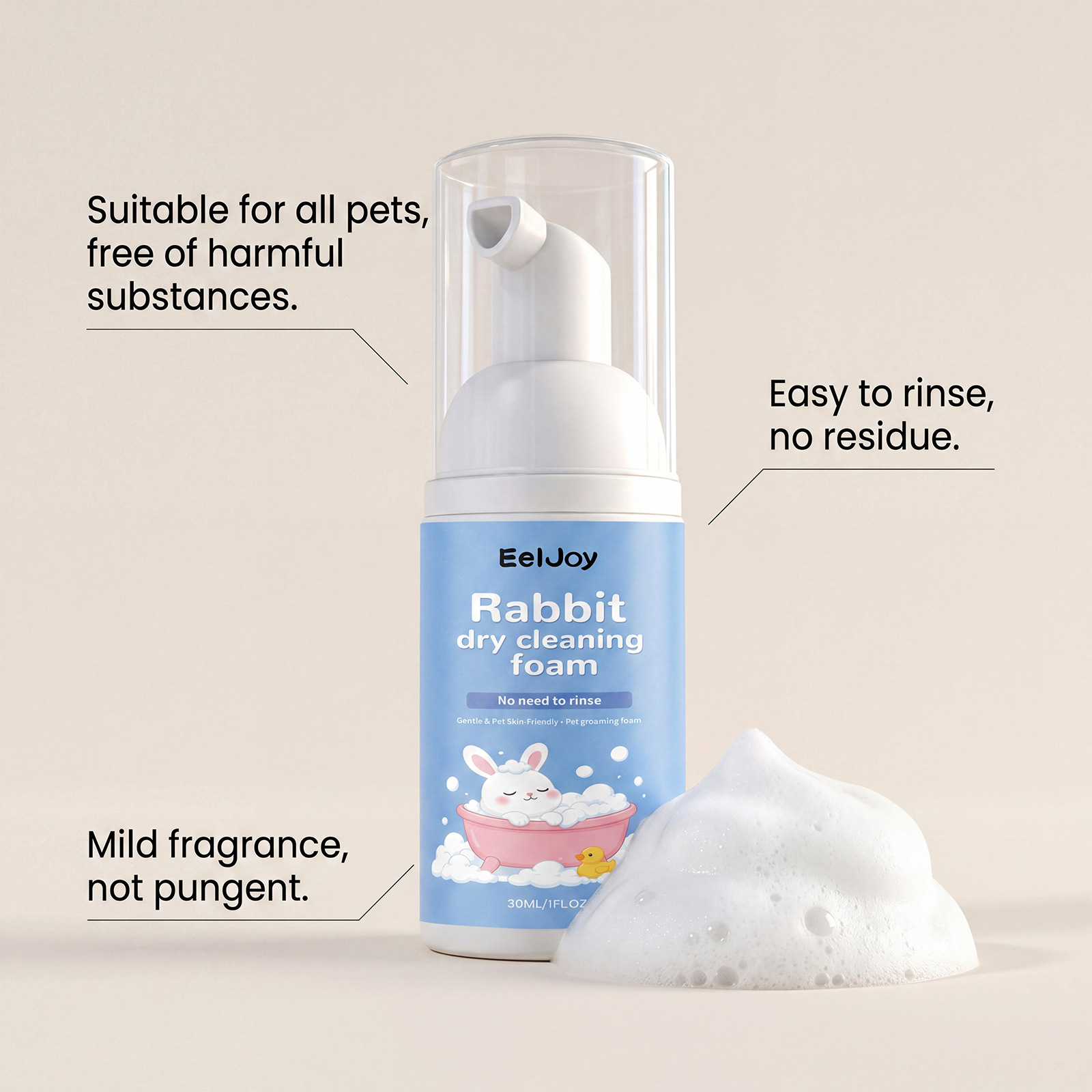 Cleaning Mousse Deep Moisturiz - огляд і ціна Hair Care Natural Ingredients