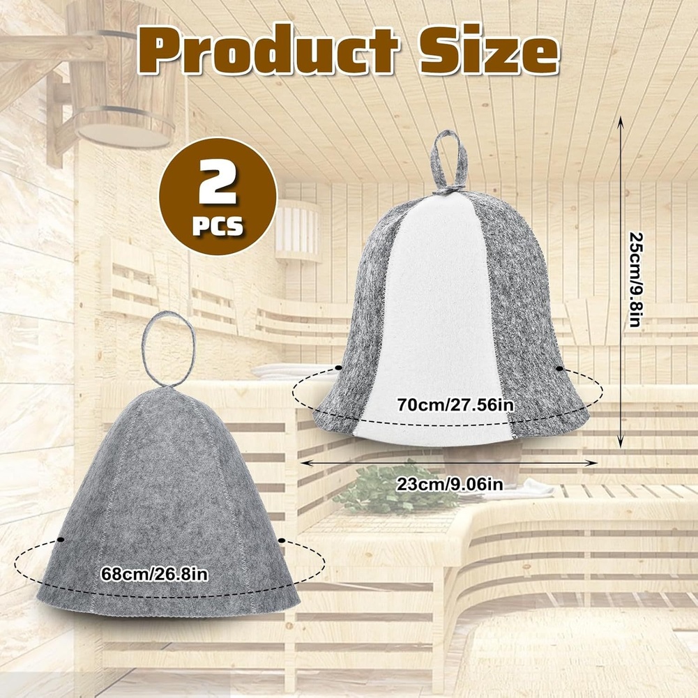 Home Sauna Gray Sauna Hat Saun - огляд і ціна Hair Care Daily Routine
