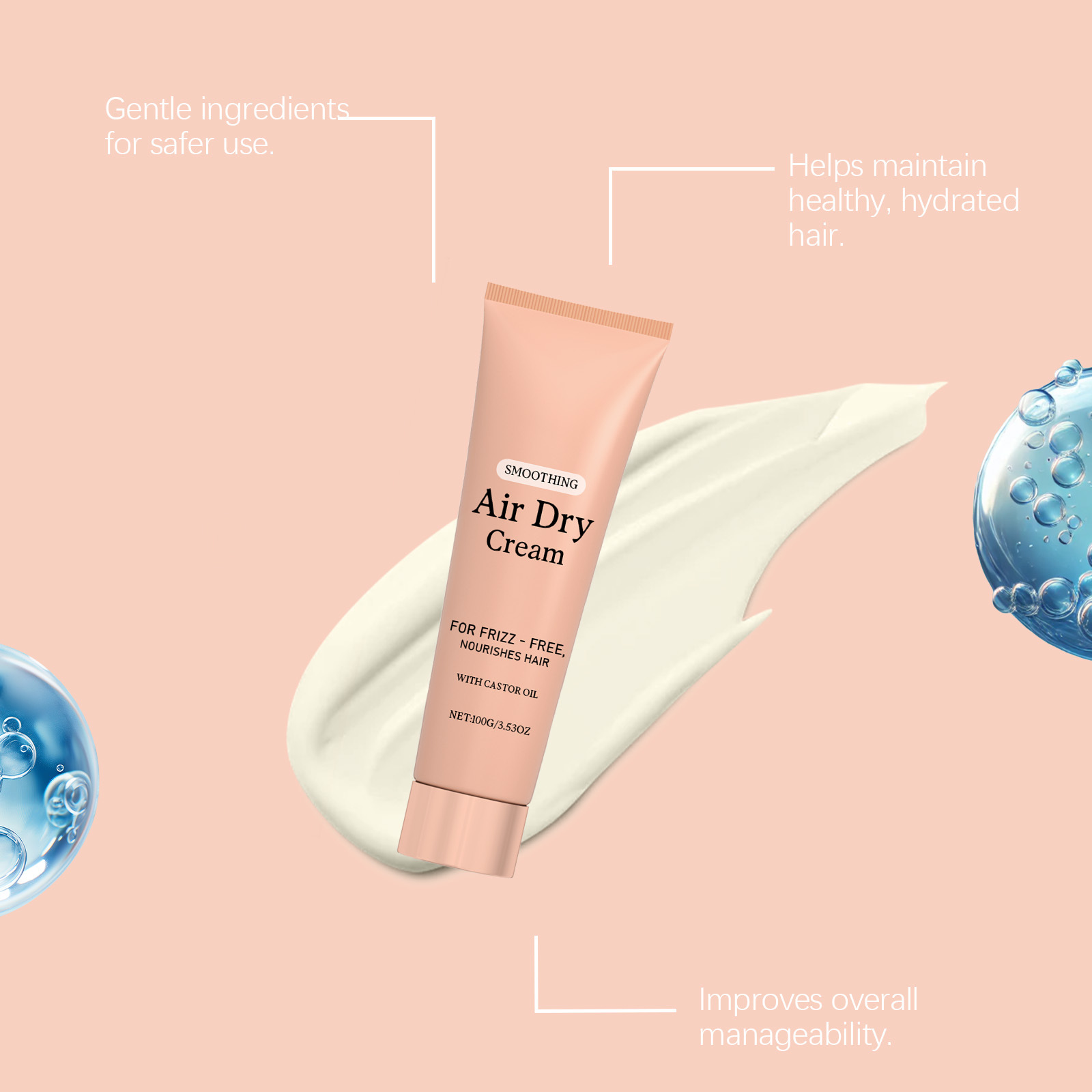 Air Dry Smoothing Hair Cream A - огляд і ціна Hair Care Cream